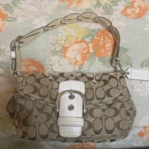 Authentic coach shoulder purse